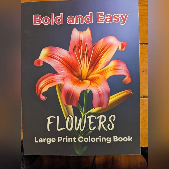 Set of 7 Floral Themed Adult Coloring Books - Picture 10 of 15